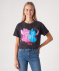 Cropped-Shirt anthrazit