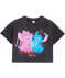 Cropped-Shirt anthrazit