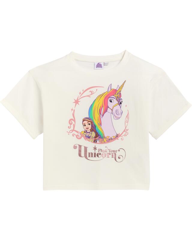 تيشيرت بتفاصيل معدنية للبنات، أبيض كسري (KiK T-Shirt mit Metallic-Details (offwhite)) — KiK, منتج ألماني أصلي في المغرب