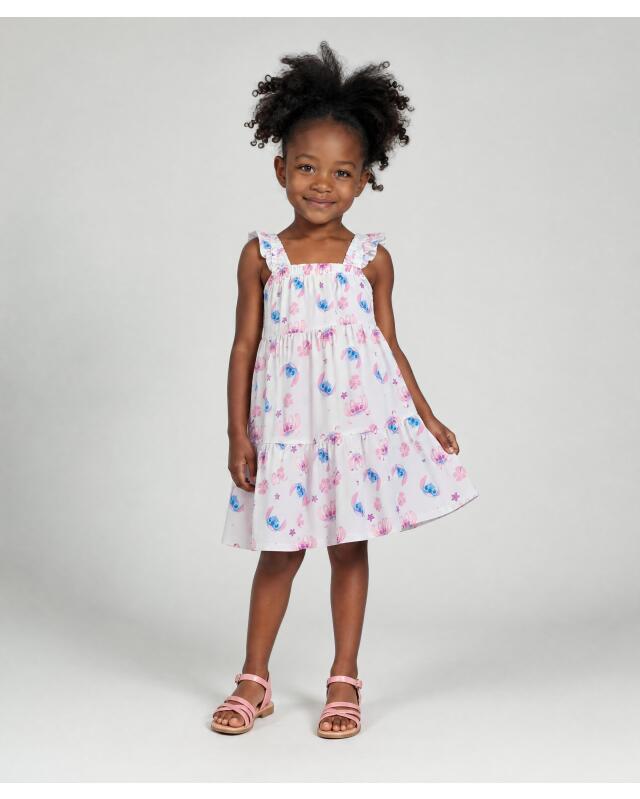 Robe à coutures de découpe fille, bleu clair (KiK Kleid mit Teilungsnähten (hellblau)) — KiK, produit allemand authentique au Maroc