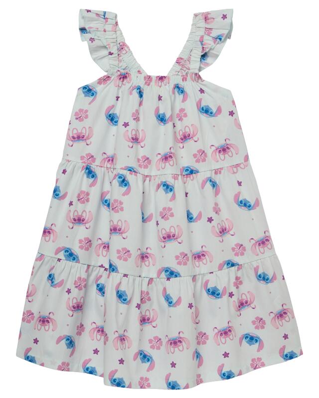 Robe à coutures de découpe fille, bleu clair (KiK Kleid mit Teilungsnähten (hellblau)) — KiK, produit allemand authentique au Maroc