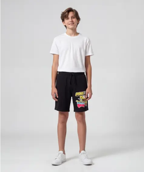 Schwarze Bermuda-Shorts