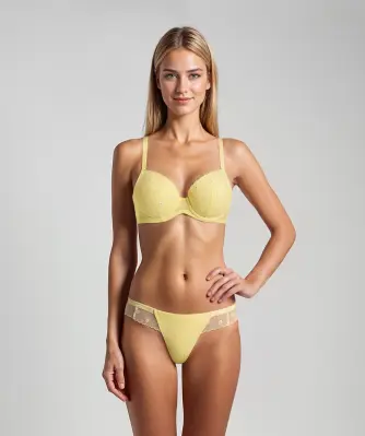 Biustonosz push-up + stringi