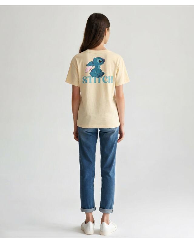 T-shirt oversize fille, jaune clair (KiK T-Shirt Oversize (hellgelb)) — KiK, produit allemand authentique au Maroc