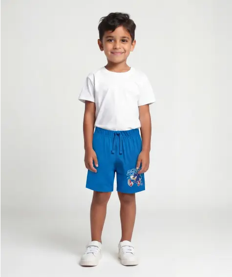 Blaue Bermuda-Shorts