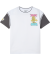T-Shirt mit großem Backprint weiß