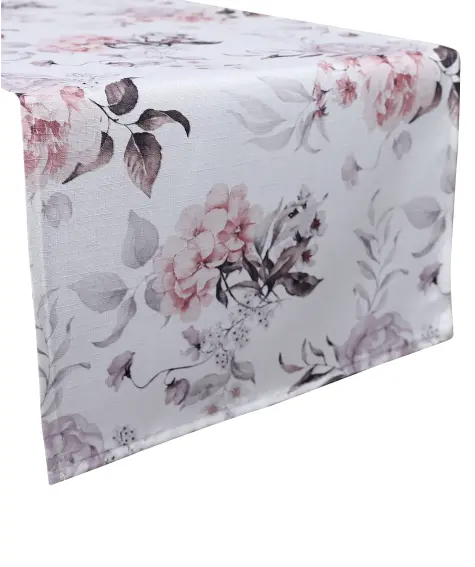 Tischläufer mit Blumen