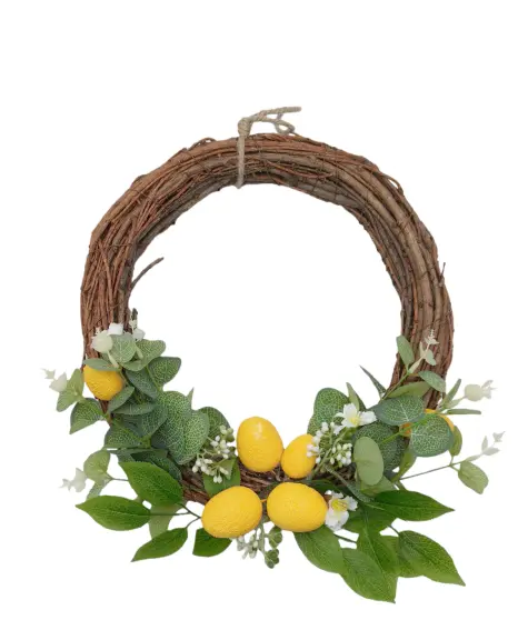 Weidenkranz mit Zitronen