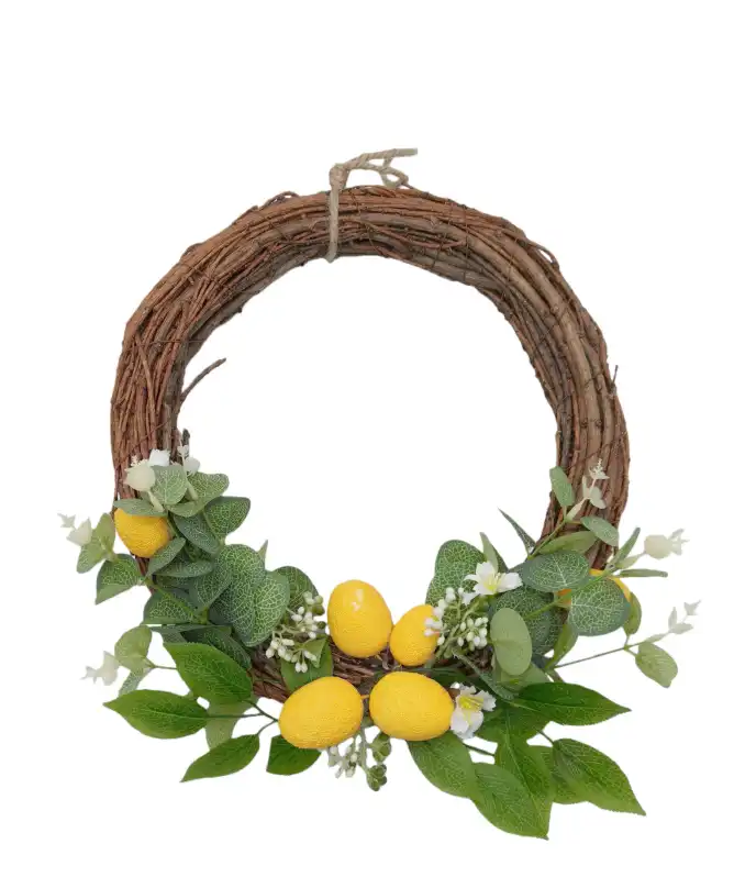 Weidenkranz mit Zitronen