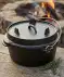 Gusseiserner Feuertopf schwarz