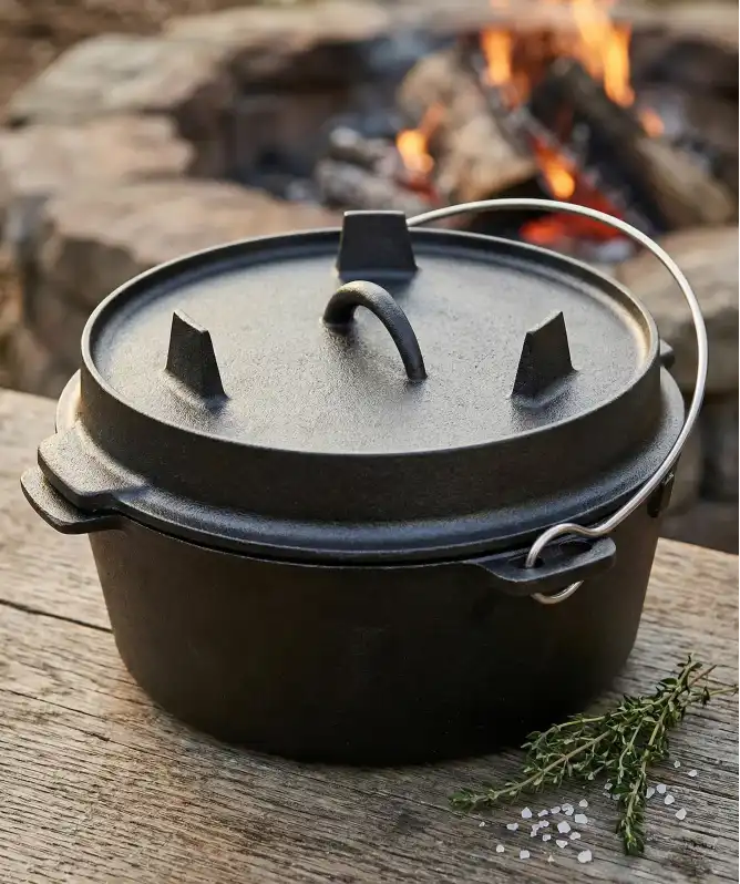 Gusseiserner Feuertopf