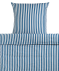 Gestreifte Seersucker-Bettwäsche blau gestreift