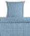 Gestreifte Seersucker-Bettwäsche blau gestreift