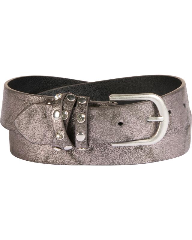 Belt for women, silver grey — KiK, authentic German product in Morocco