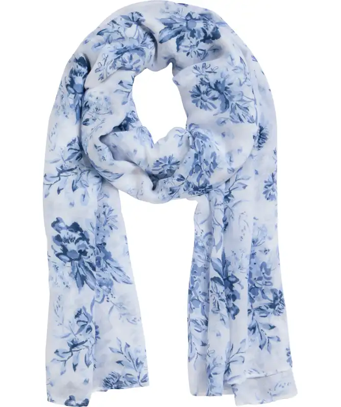 Schal mit Blumen