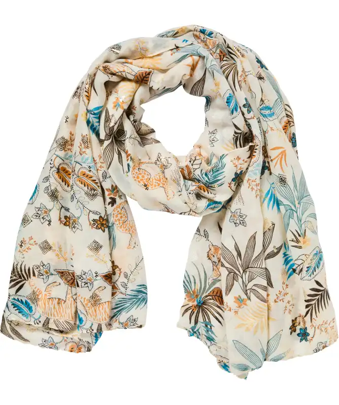 Schal mit schimmernden Details