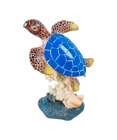 Deko-Schildkröte mit Koralle