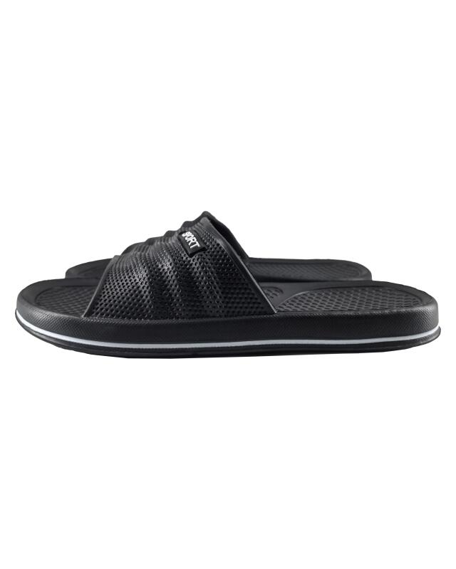 Slides for men, black (KiK Schwarze Badeschlappen (schwarz)) — KiK, authentic German product in Morocco