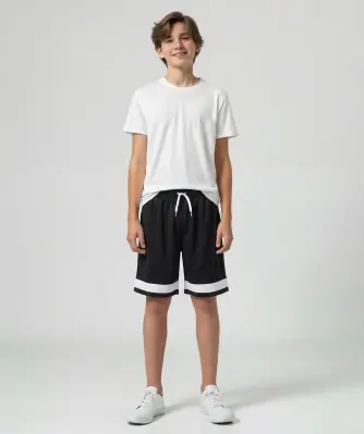 Schwarze Sport-Shorts