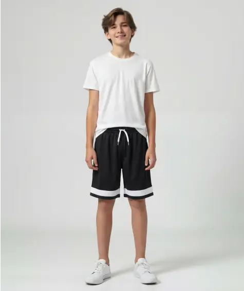 Schwarze Sport-Shorts