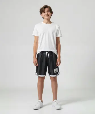 Dunkelgraue Sport-Shorts