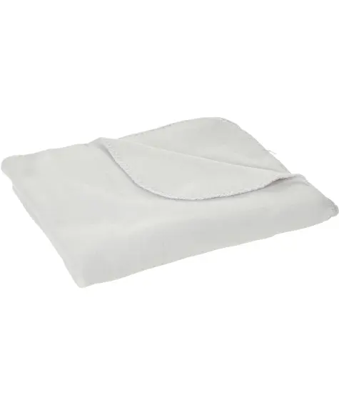 Hellgraue Fleecedecke