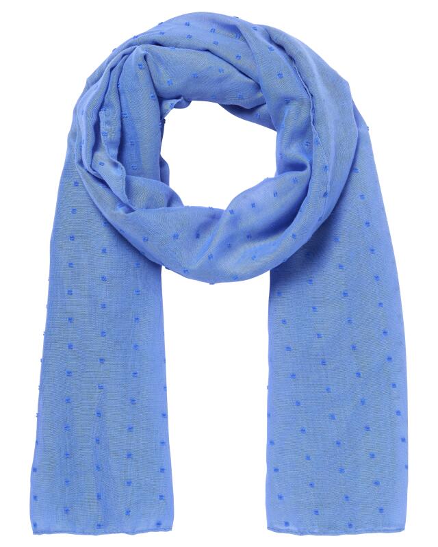Écharpe texture à pois femme, bleu — KiK, produit allemand authentique au Maroc