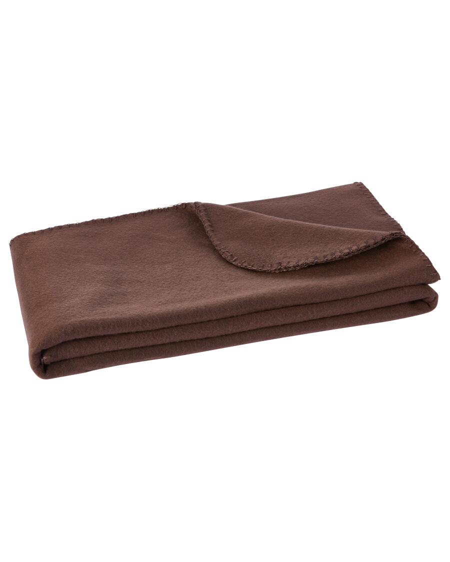 Braune Fleecedecke, braun
