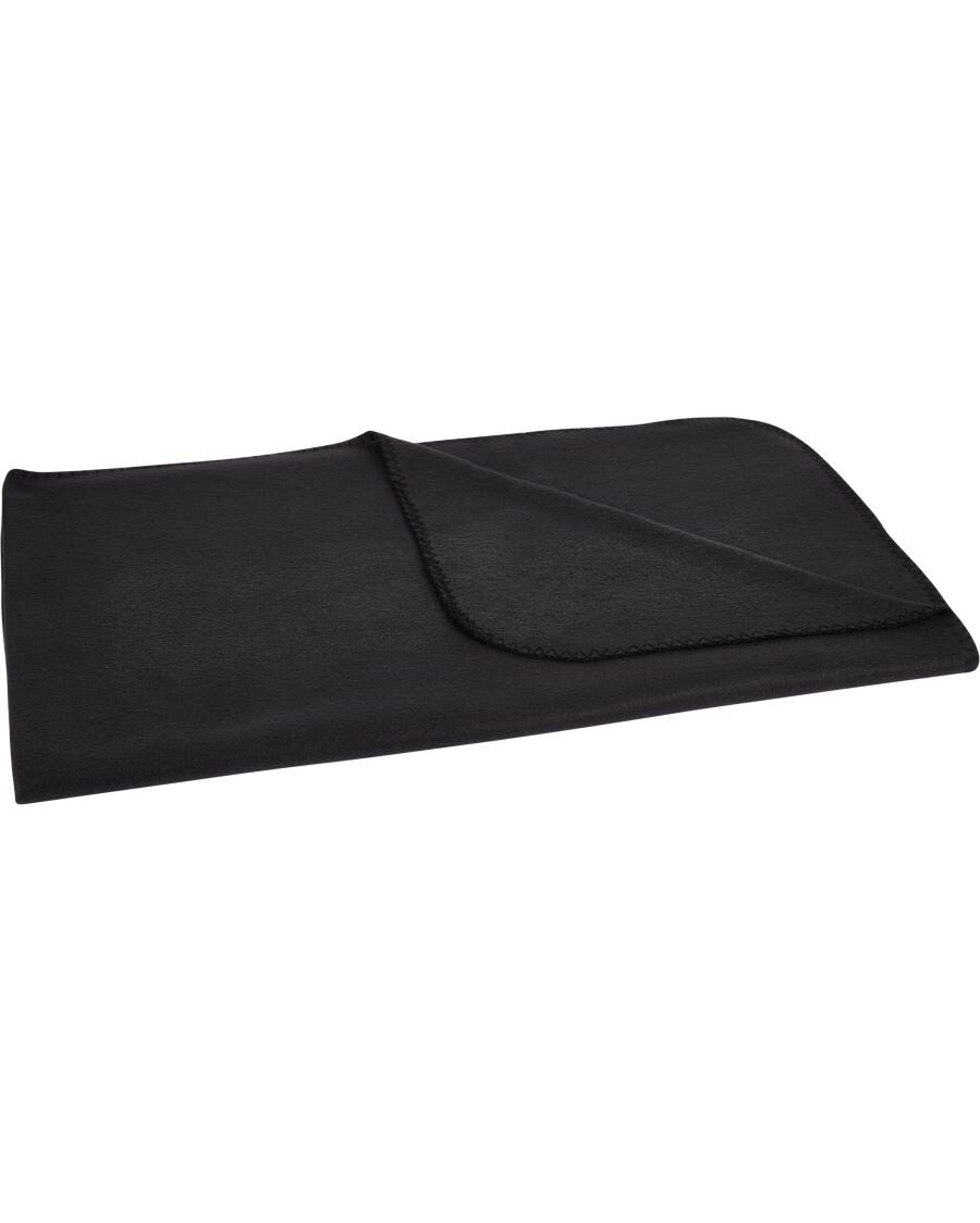 Schwarze Fleecedecke, schwarz