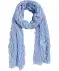 Schal mit Struktur blau