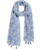Szalik biały/niebieski
