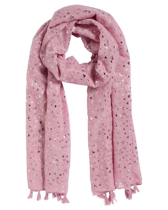 Écharpe à imprimé scintillant femme, rose imprimé — KiK, produit allemand authentique au Maroc