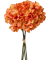 Kunstblumen Hortensien orange