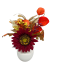 Kunstblume in Vase orange
