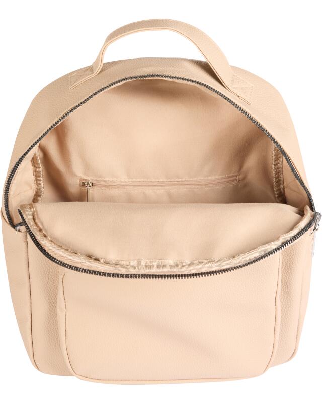 Faux leather backpack for women, sand (KiK Kunstleder-Rucksack (Sand)) — KiK, authentic German product in Morocco