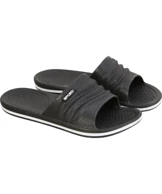 Badslippers met geruwde zool