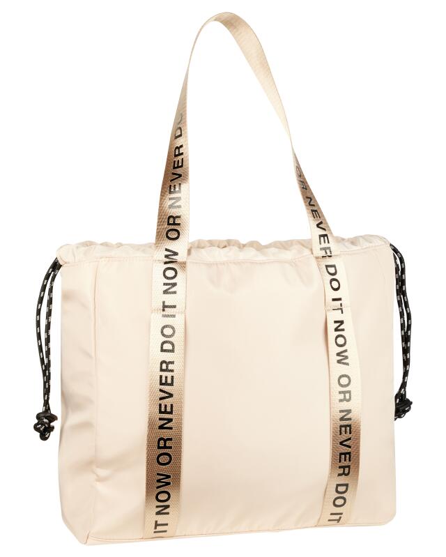 Drawstring shoulder bag for women, natural (KiK Schultertasche mit Zugband (naturfarben)) — KiK, authentic German product in Morocco
