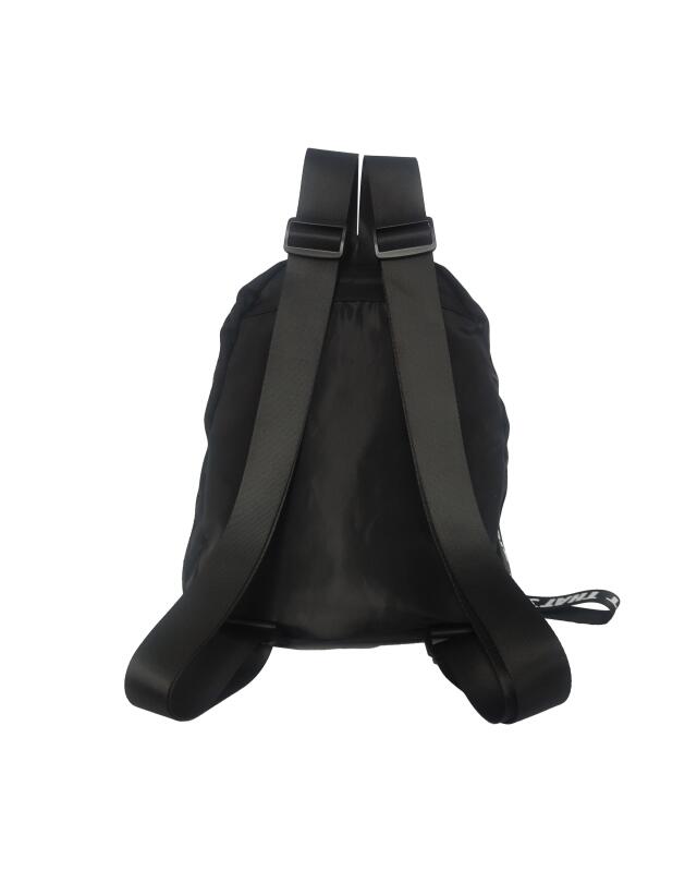 حقيبة ظهر بشريط كتابة للنساء، أسود (KiK Rucksack mit Spruchband (schwarz)) — KiK, منتج ألماني أصلي في المغرب