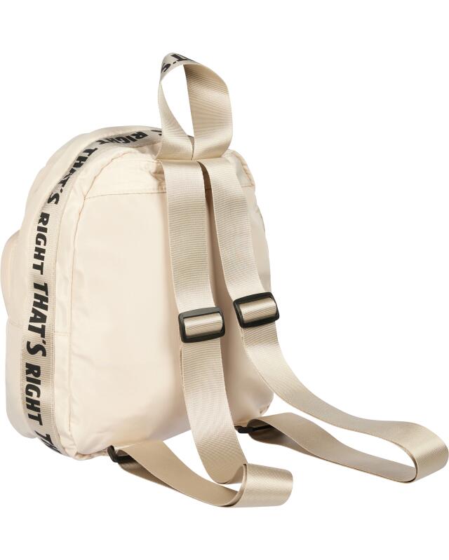 Sac à dos à inscription femme, blanc cassé (KiK Rucksack mit Spruchband (offwhite)) — KiK, produit allemand authentique au Maroc