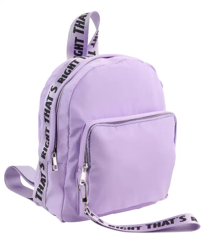 Rucksack mit Spruchband