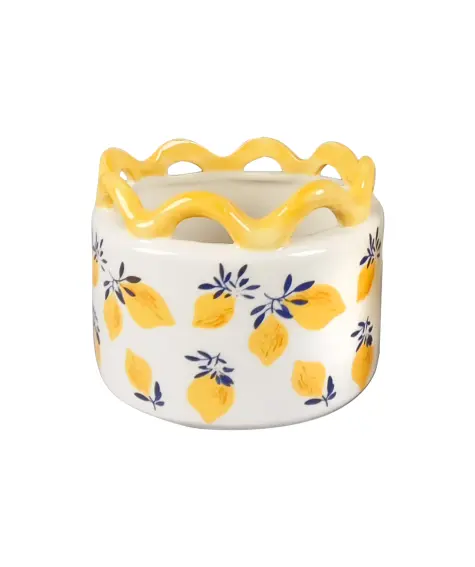 Teelichthalter Zitrone