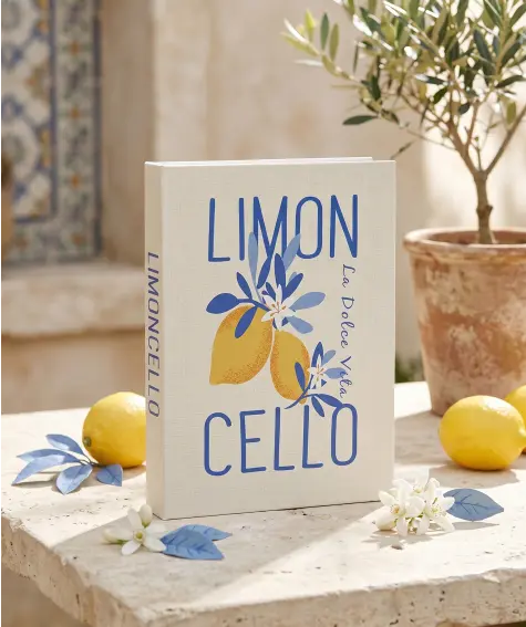 Dekorativní kniha citrusové plody