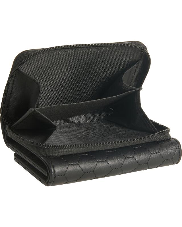 Porte-monnaie matelassé femme, noir (KiK Gesteppte Geldbörse (schwarz)) — KiK, produit allemand authentique au Maroc