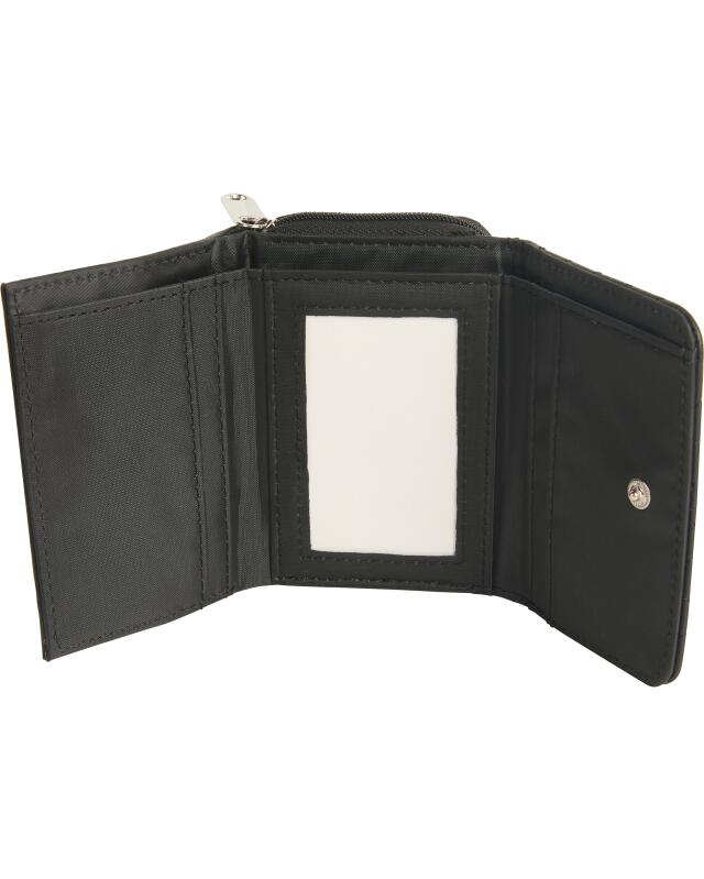 Porte-monnaie matelassé femme, noir (KiK Gesteppte Geldbörse (schwarz)) — KiK, produit allemand authentique au Maroc