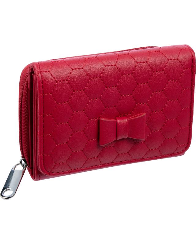 Quilted purse for women, red (KiK Gesteppte Geldbörse (rot)) — KiK, authentic German product in Morocco