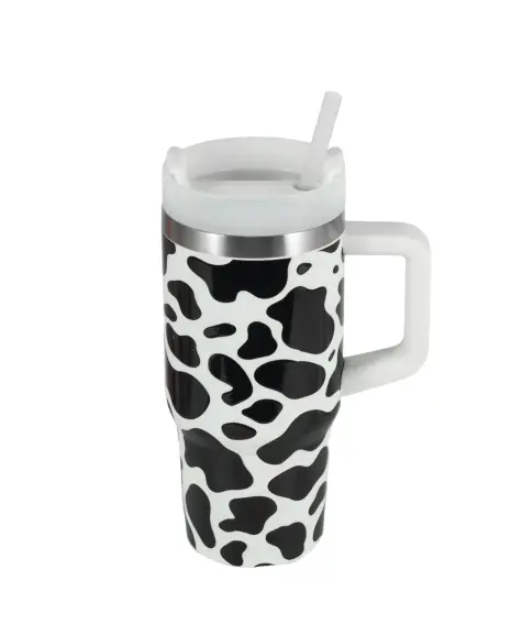 Thermobecher mit Strohhalm