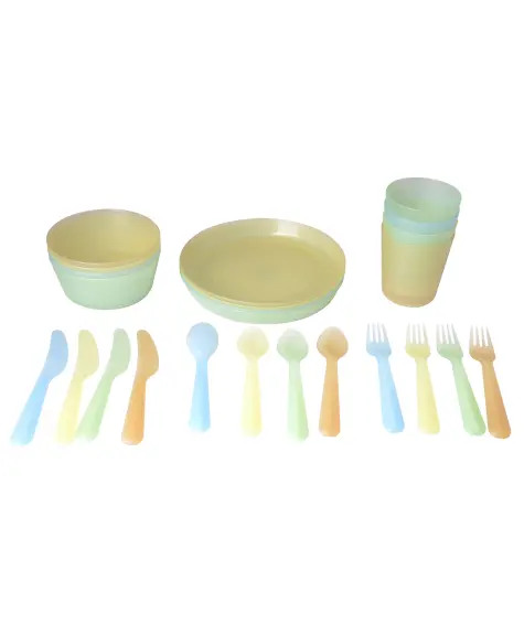 Besteck- und Geschirrset fürs Picknick