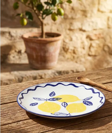 Dessertteller Zitrone