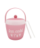 Doppelwandiger Eiskühler rosa