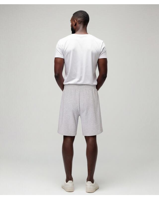 شورت سويت بطول برمودا للرجال، رمادي فاتح مبرقش (KiK Sweatshorts in Bermudalänge (hellgrau melange)) — KiK, منتج ألماني أصلي في المغرب